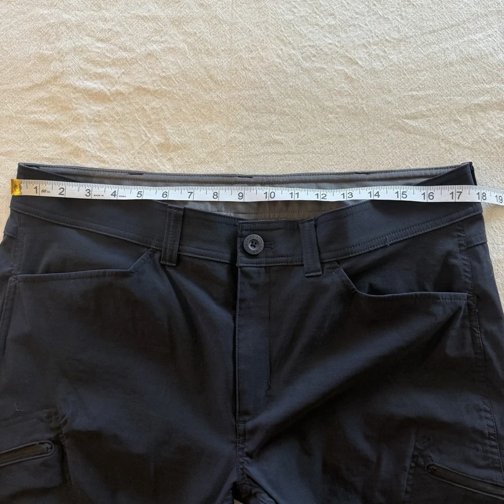 Eddie Bauer First Ascent Pants Mens 36x30 Guide Pro Black Hike Stretch Outdoors